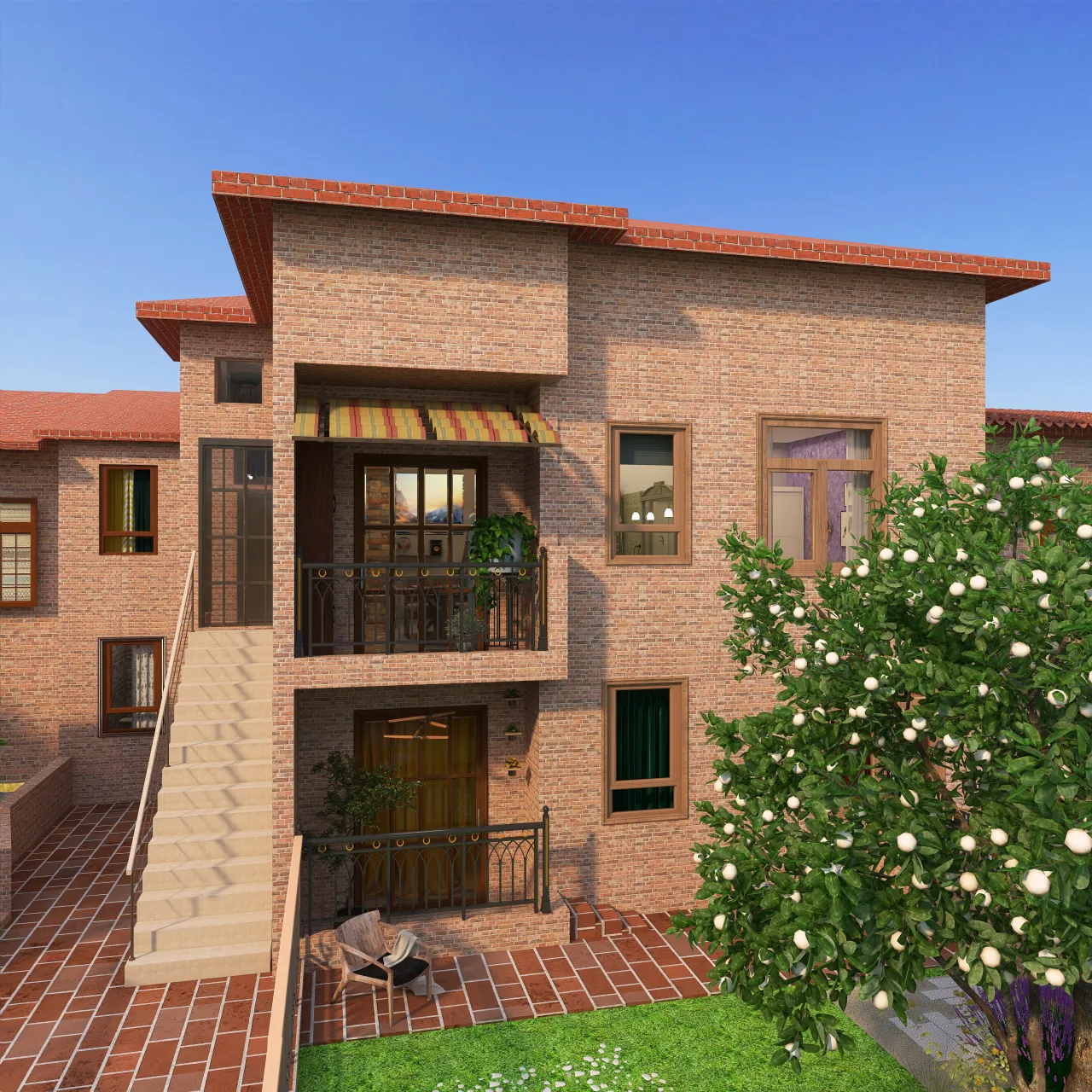 La mia casa di Siena e un corso della vita differente 3d design renderings