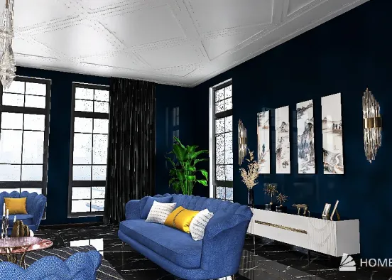 Copy of Art Deco Style Room Final Design Rendering