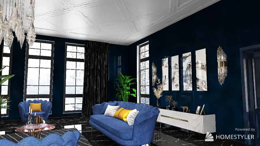 Copy of Art Deco Style Room Final 3d design renderings