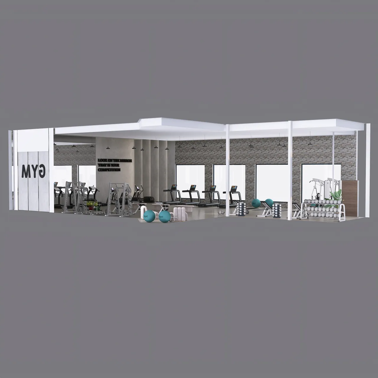 Copy of week 4, GYM 3d design renderings