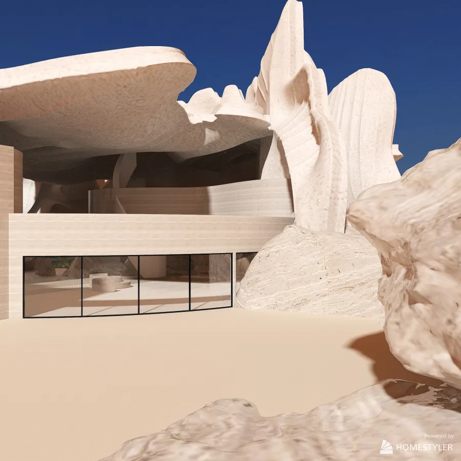 Either surrealism, or another planet) 3d design renderings