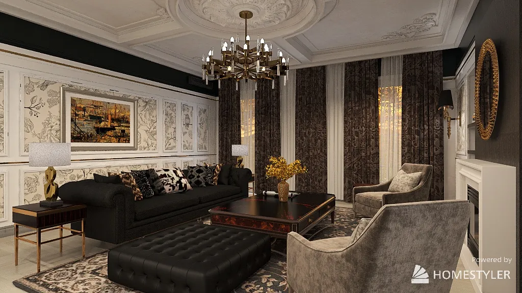 LivingRoom 3d design renderings