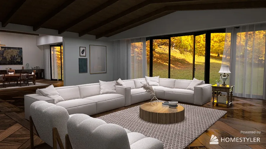 classic rustic home 3d design renderings