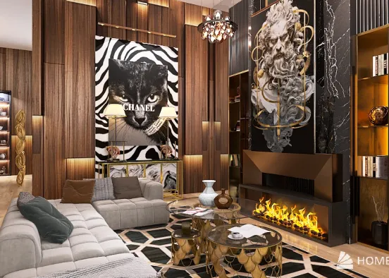 Contemporary Glamour Design Rendering