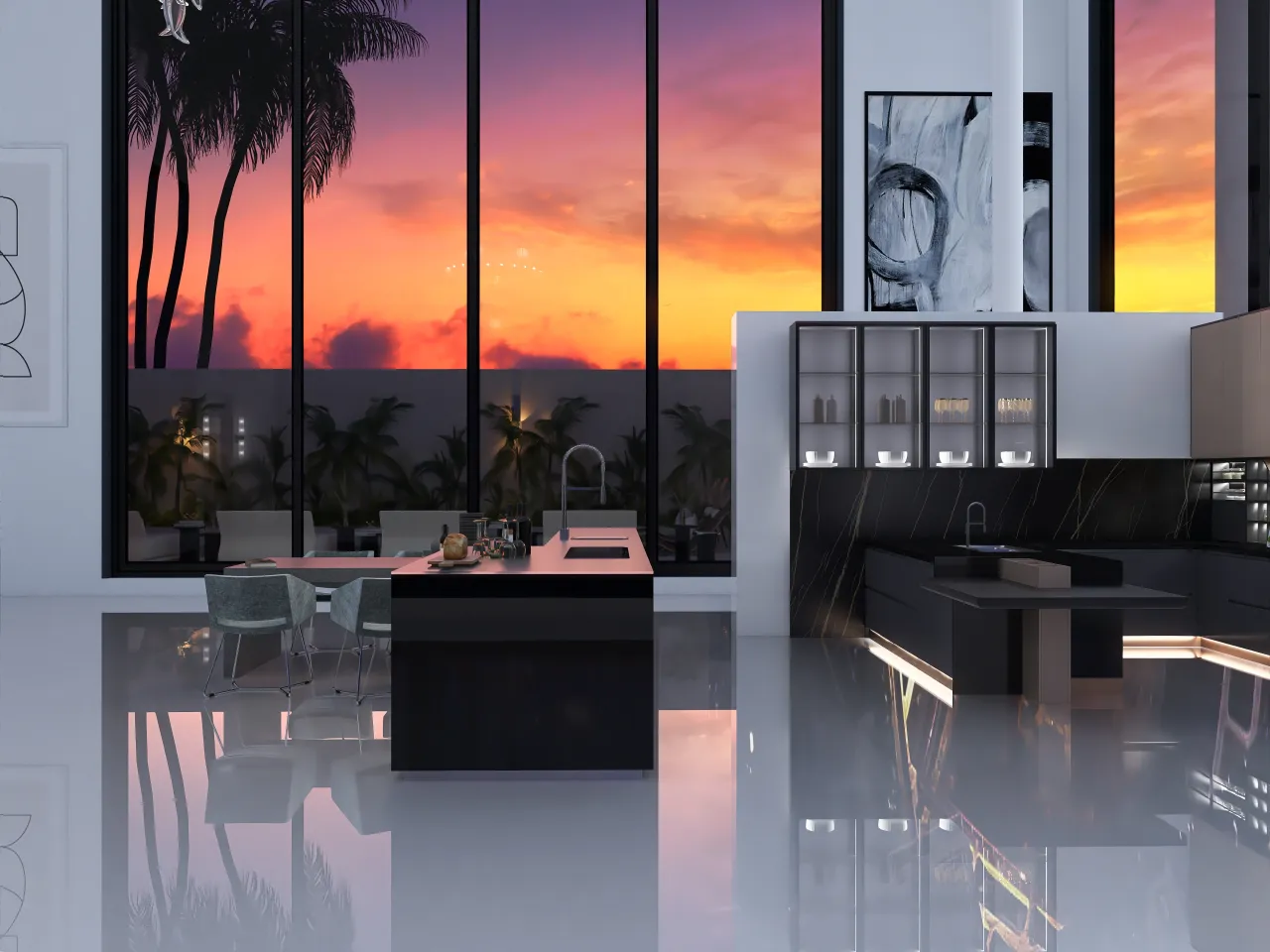 Calabasas Mansion 3d design renderings