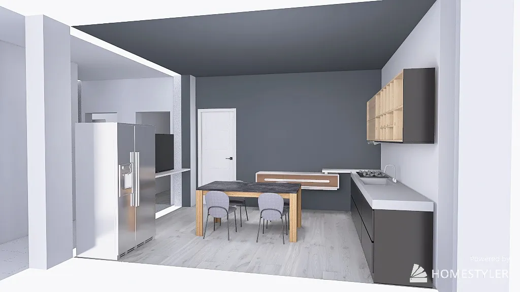 Casa Borgaro Piano Rialzato 3d design renderings