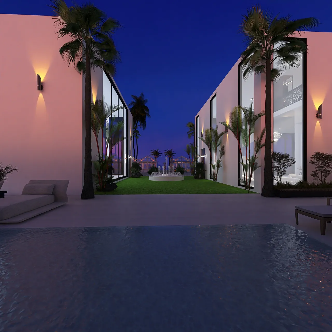 Calabasas Mansion 3d design renderings