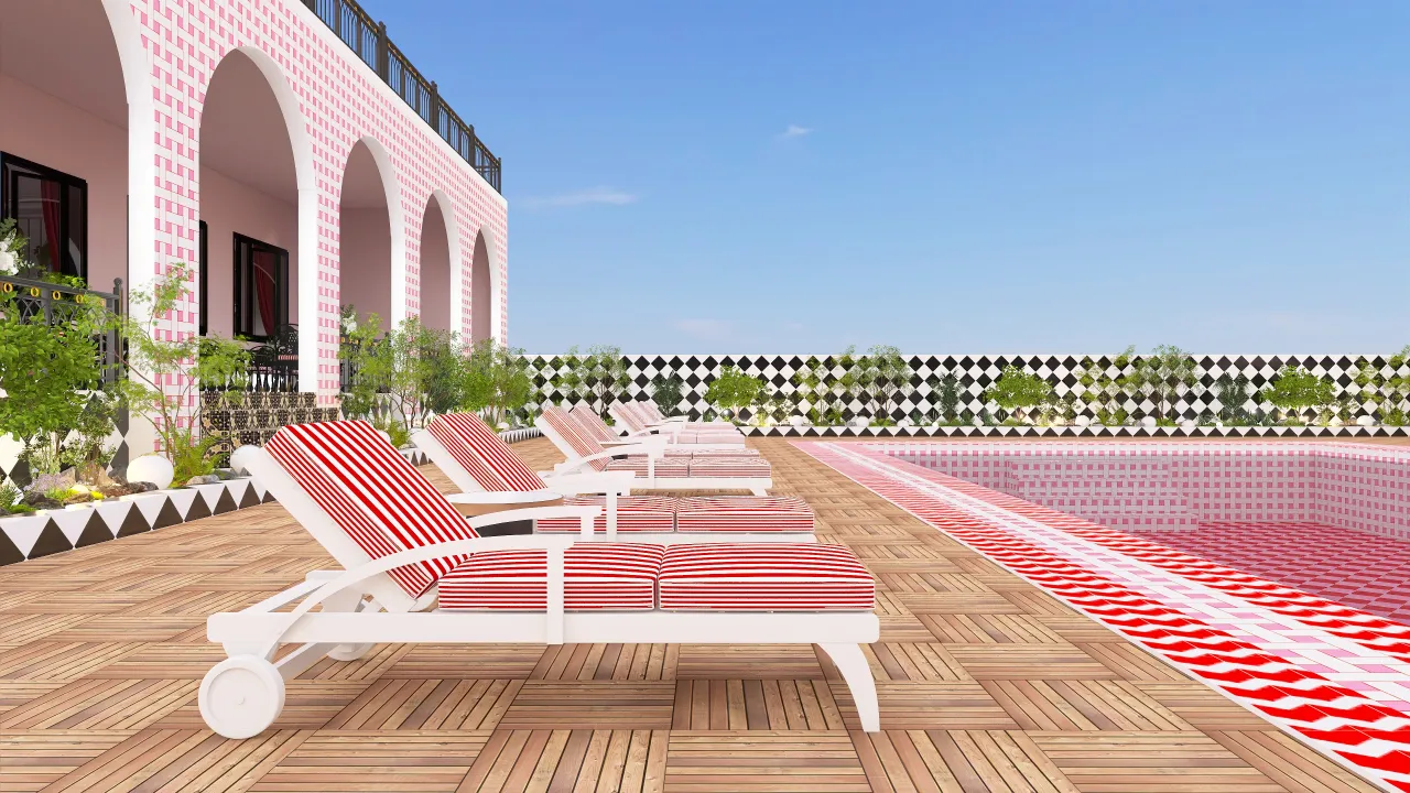 Courtyard 3d design renderings