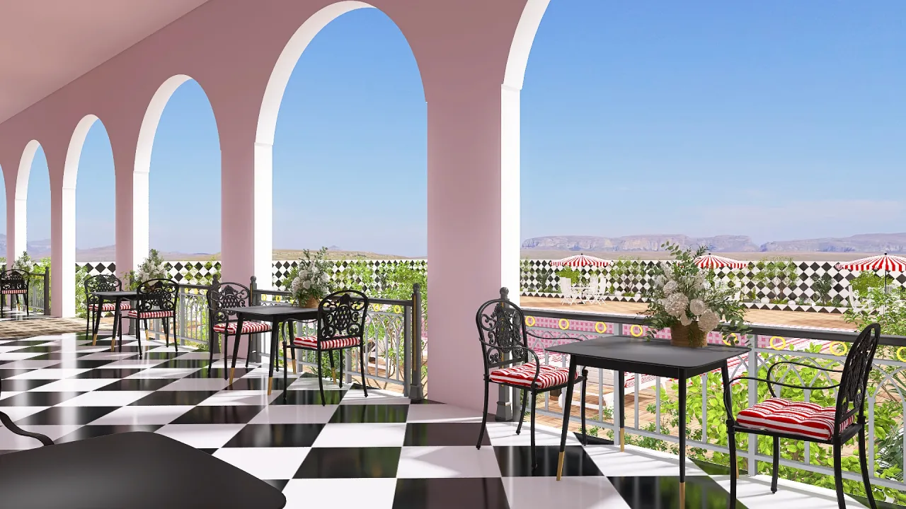 Balcony 3d design renderings