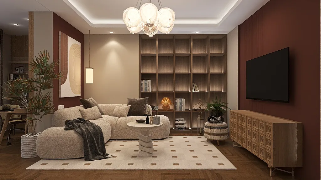 LivingDiningRoom 3d design renderings