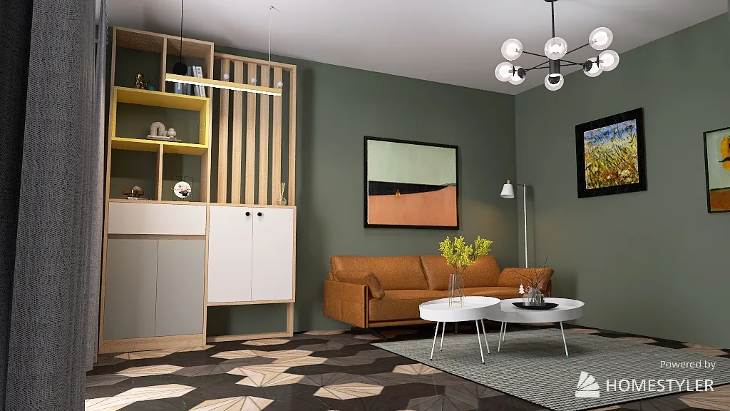 Bohemian apartment 3d design renderings