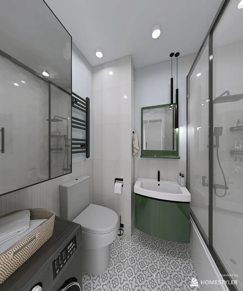 BathroomDryArea 3d design renderings