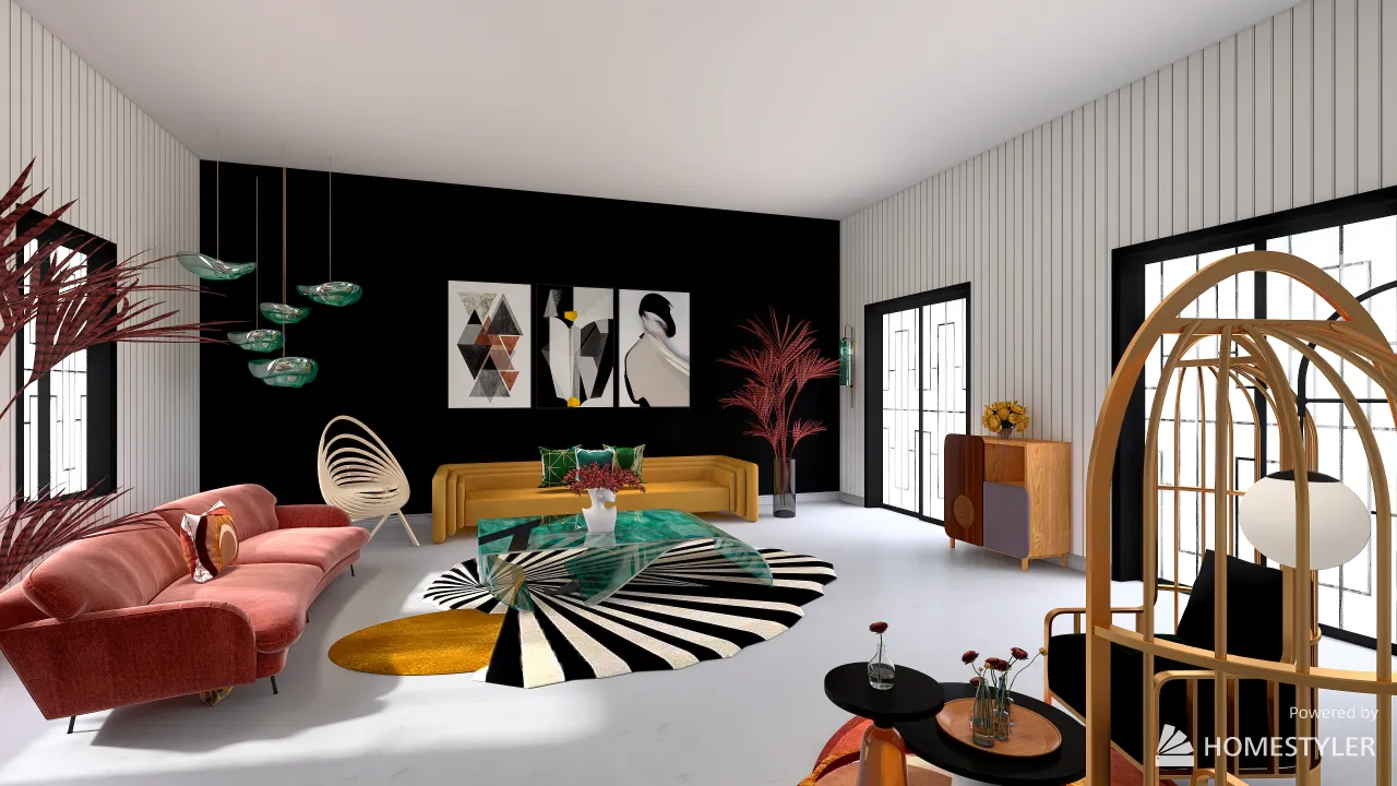 LivingRoom 3d design renderings