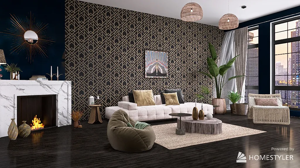 LivingRoom 3d design renderings