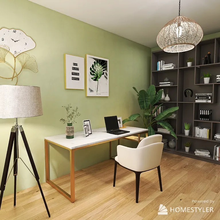 Green Office 3d design renderings