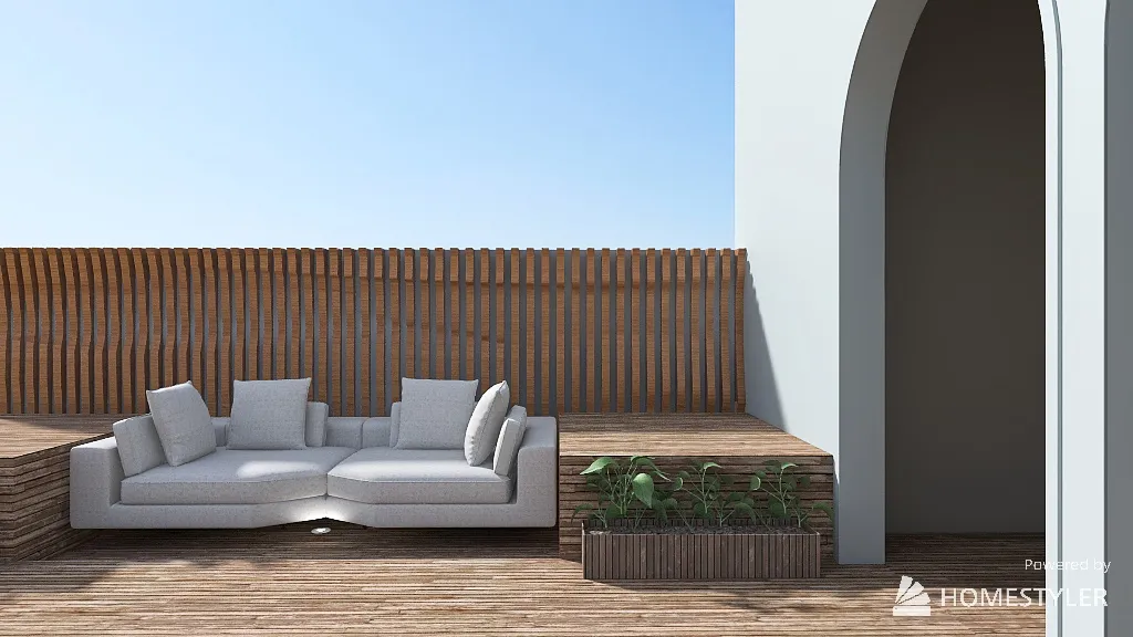 Terrace 3d design renderings