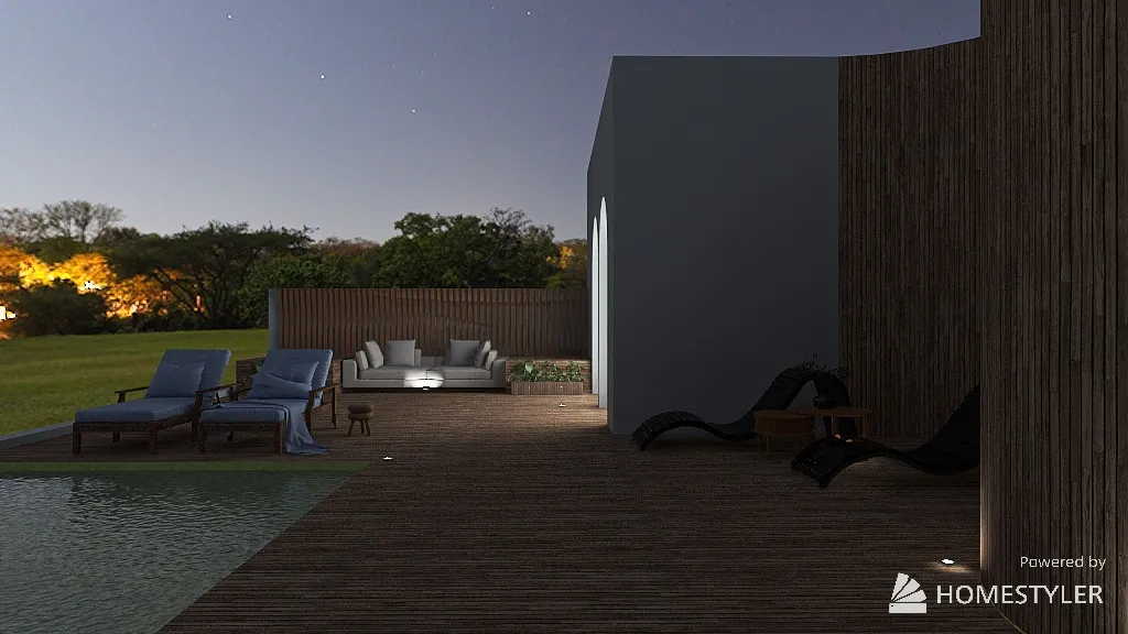 Terrace 3d design renderings