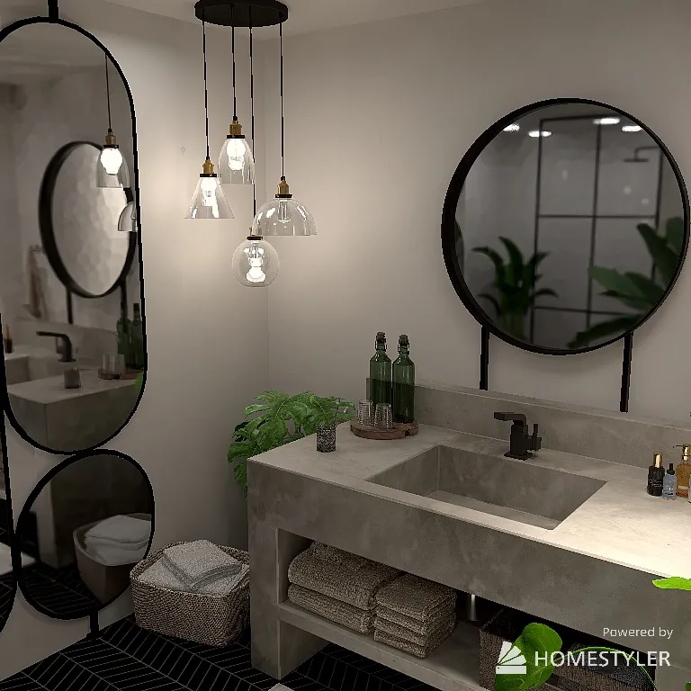 Modern Bathroom 3d design renderings