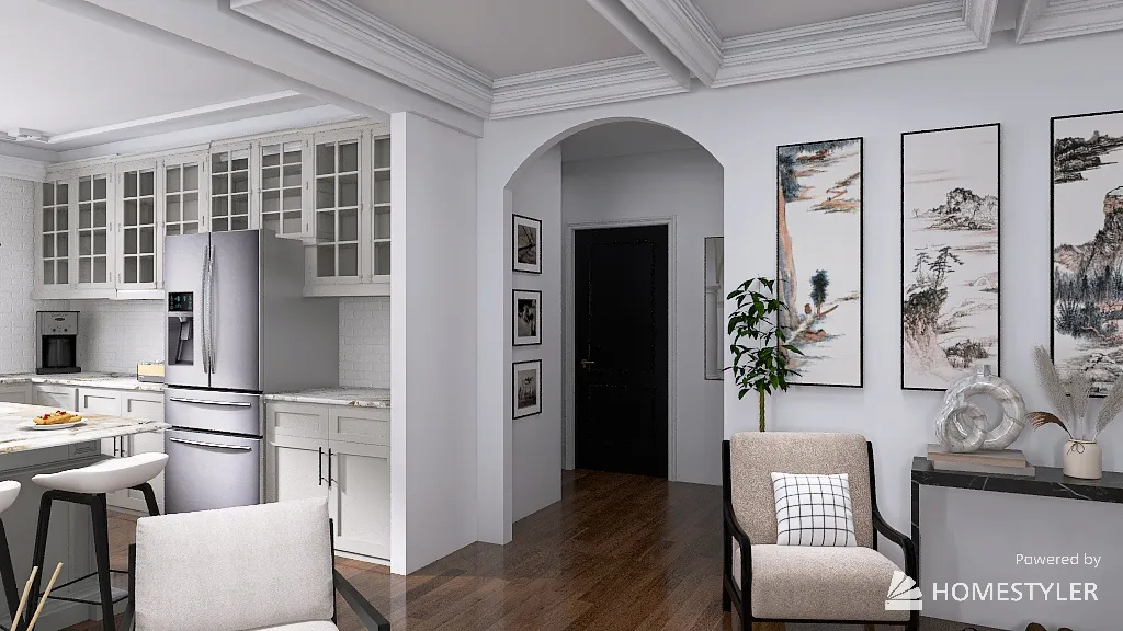 Transitional 3d design renderings