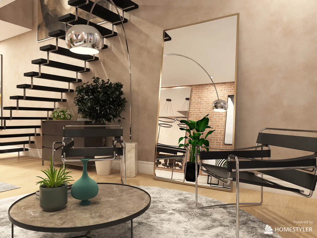 LivingDiningRoom 3d design renderings