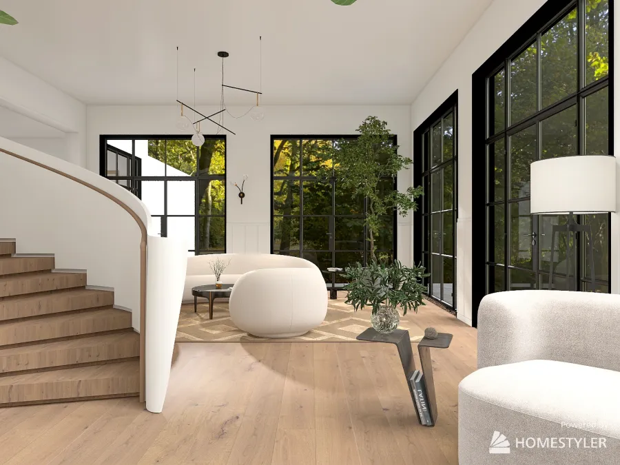Luxe Garden Home 3d design renderings