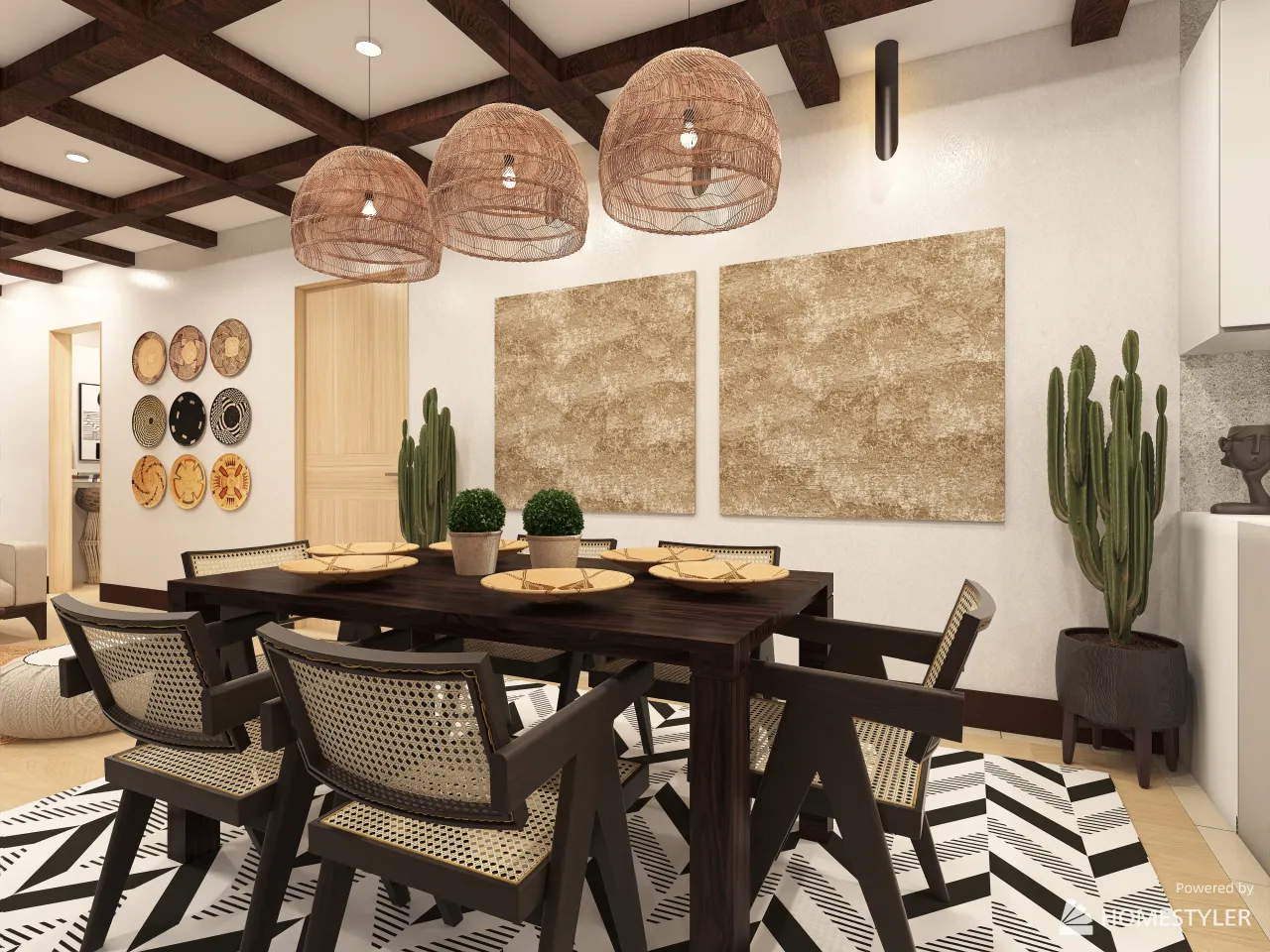 LivingDiningRoom 3d design renderings