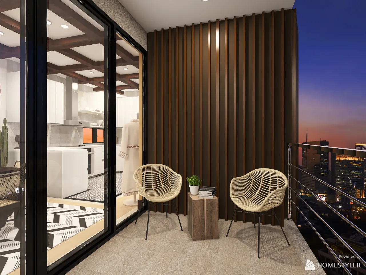 Balcony 3d design renderings