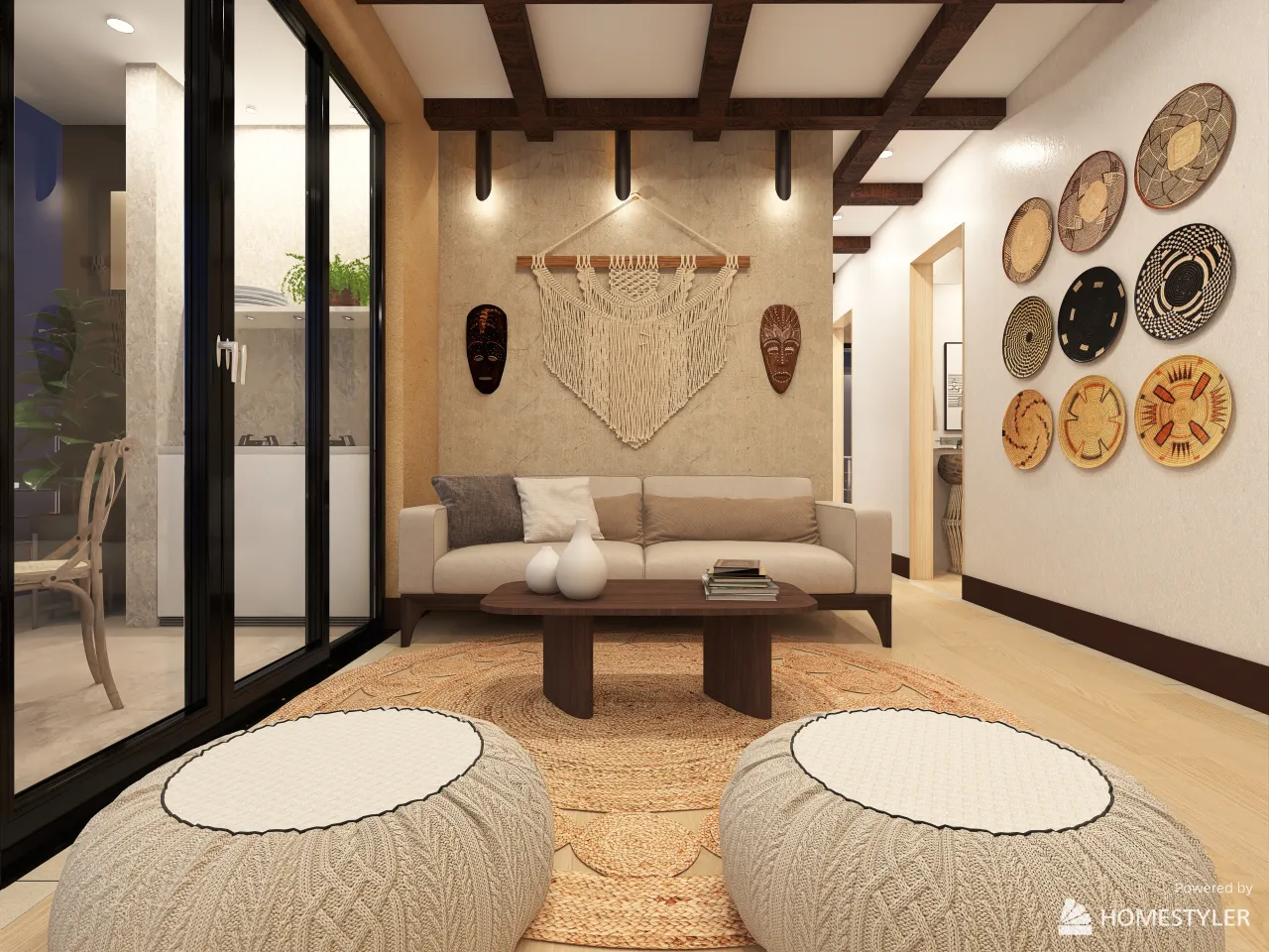 LivingDiningRoom 3d design renderings