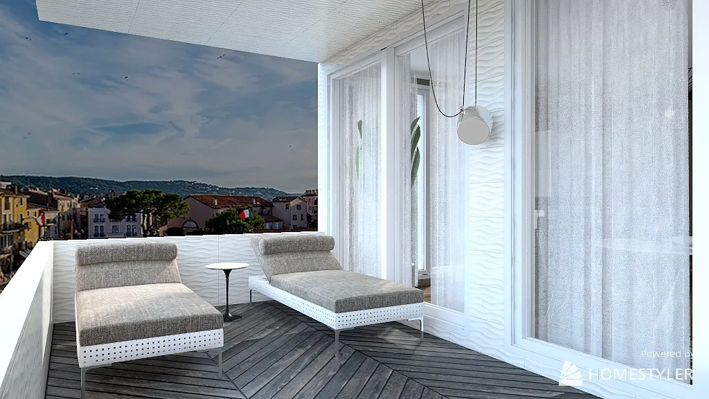 Balcony 3d design renderings