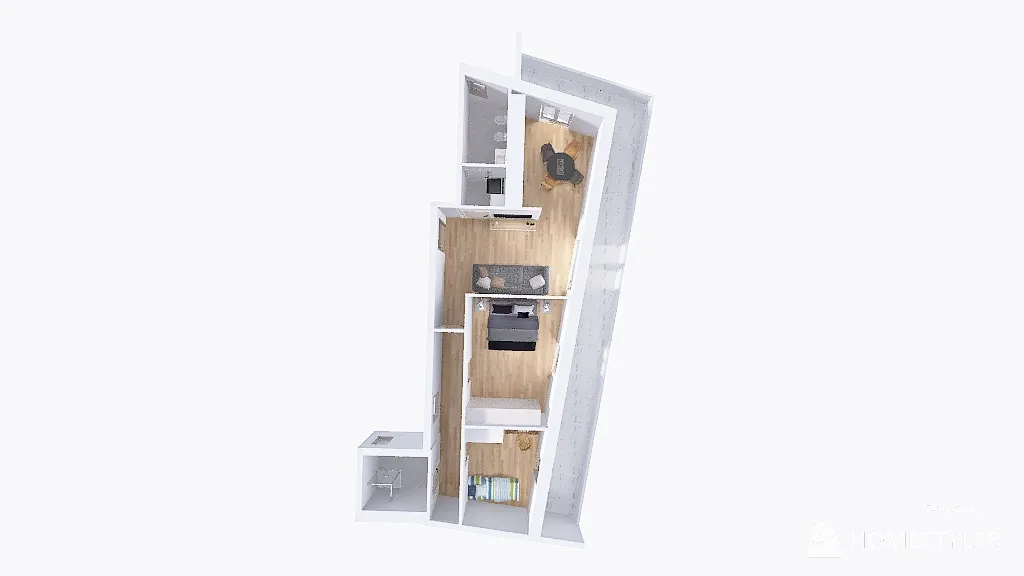 casa alessandro modificato 3d design renderings