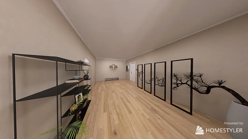 16-Modern Apartment Empt Room 3d design renderings