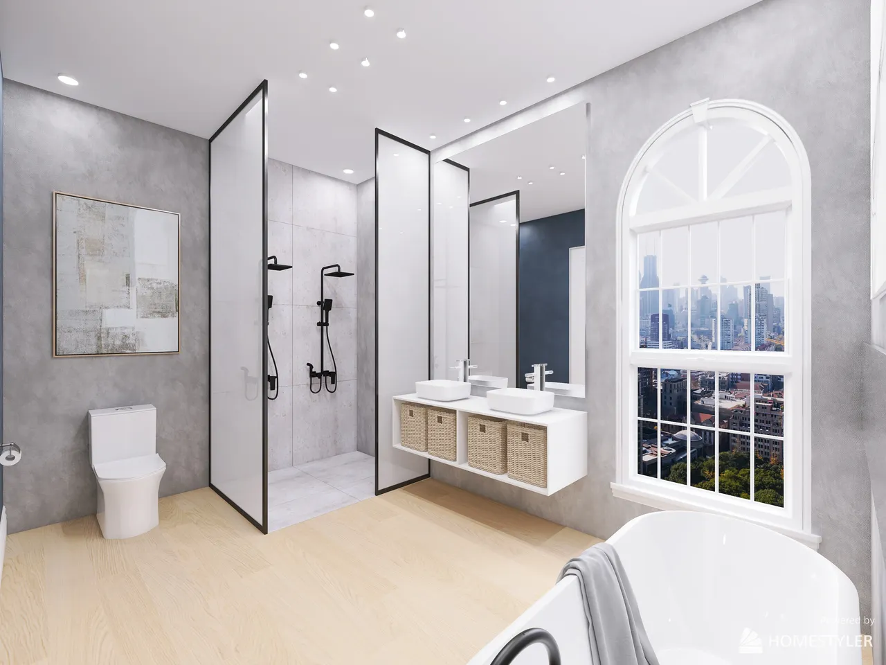 MasterBathroom 3d design renderings