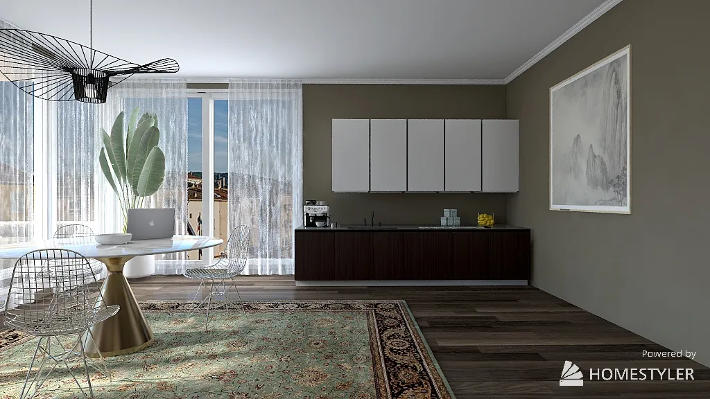 LivingDiningRoom 3d design renderings