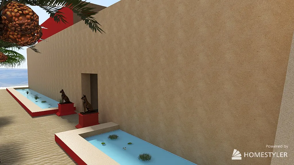 Egyptian Temple 3d design renderings