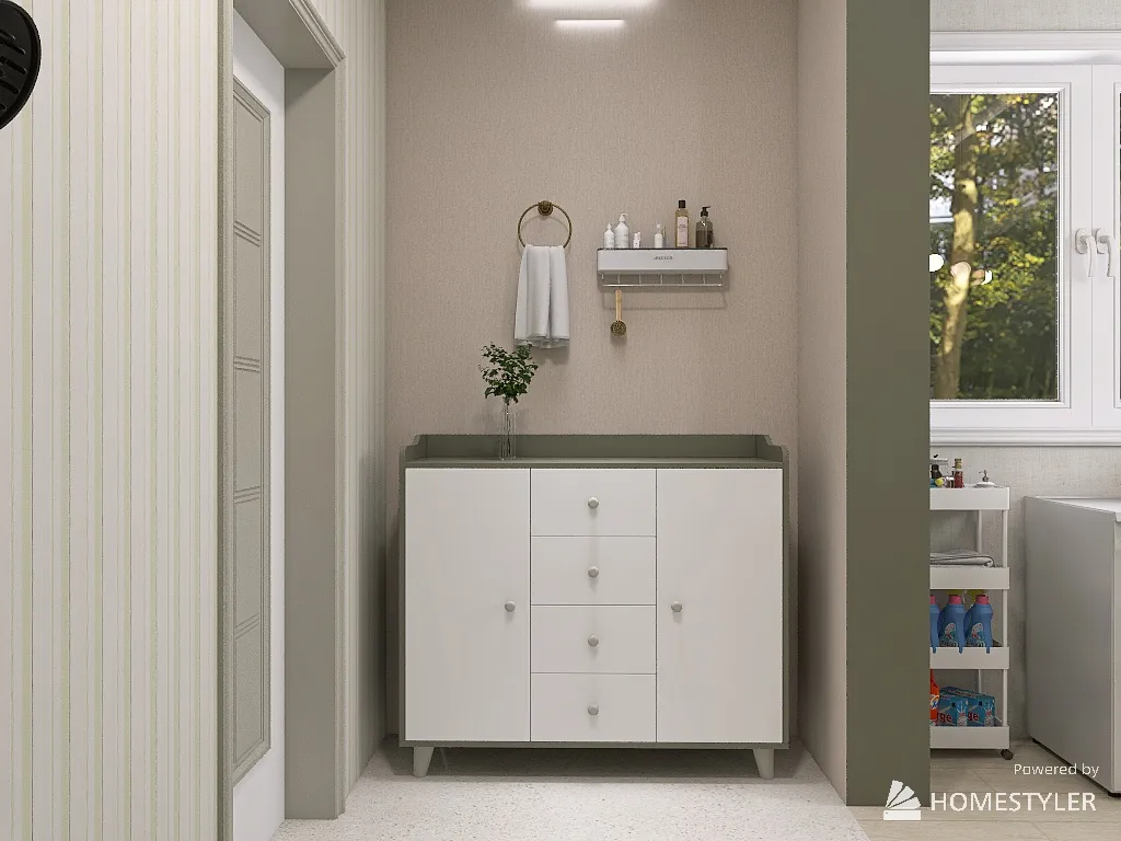 BathroomDryArea 3d design renderings