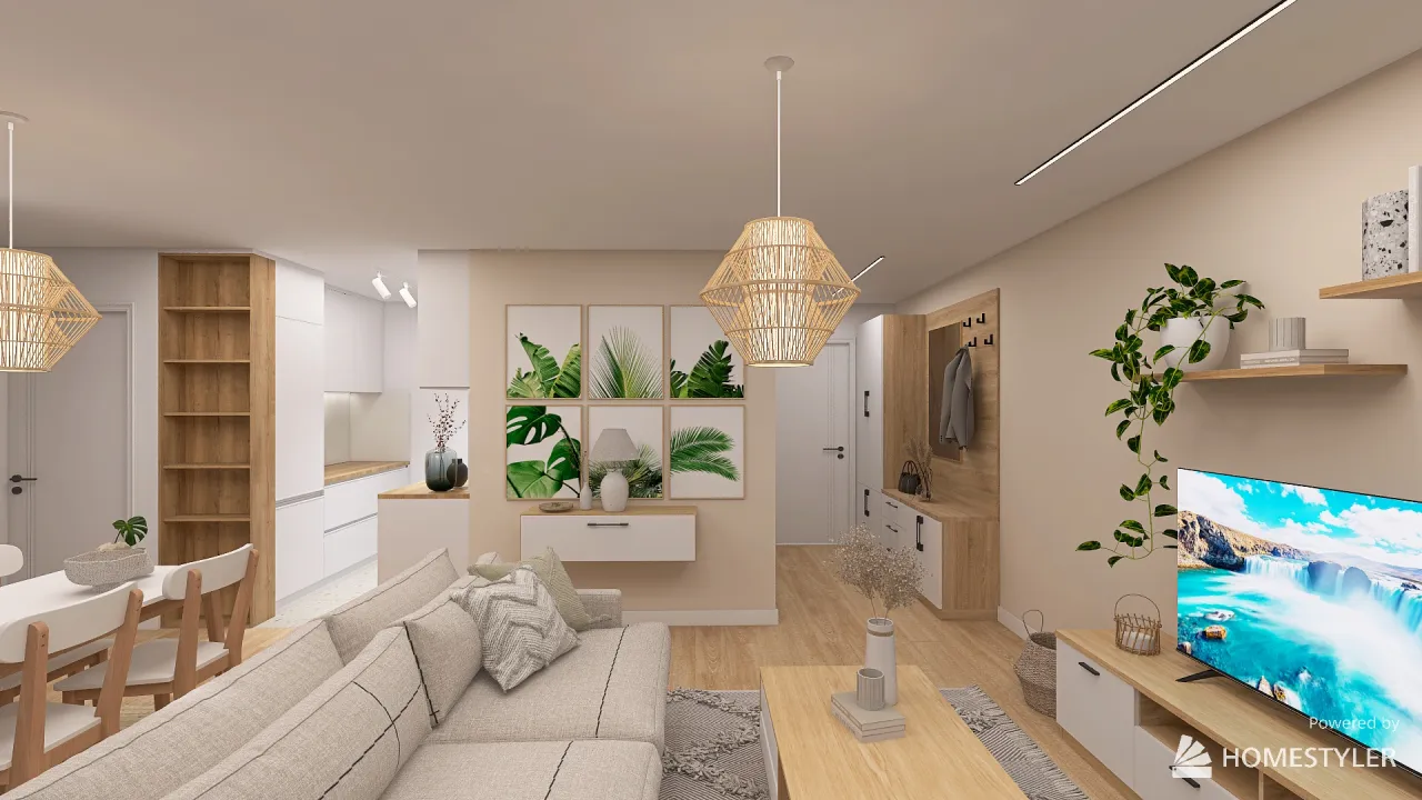 Natural home 3d design renderings