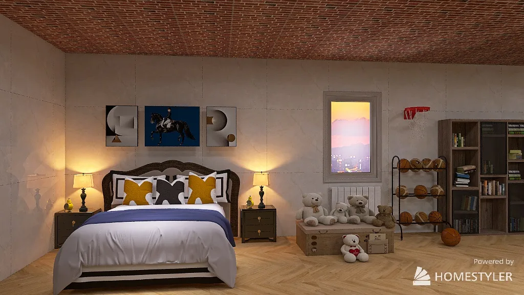 Camera dei sogni finita 3d design renderings