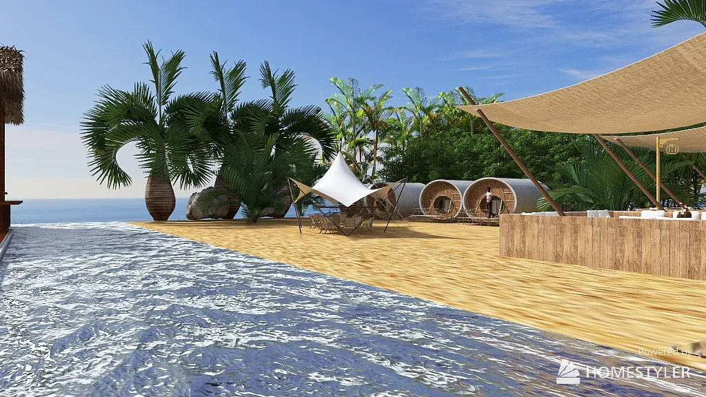 CAMPING PARADISE 3d design renderings