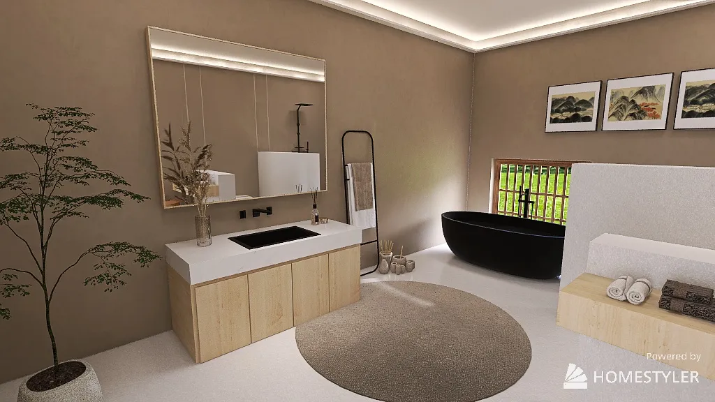 Bathroom 3d design renderings