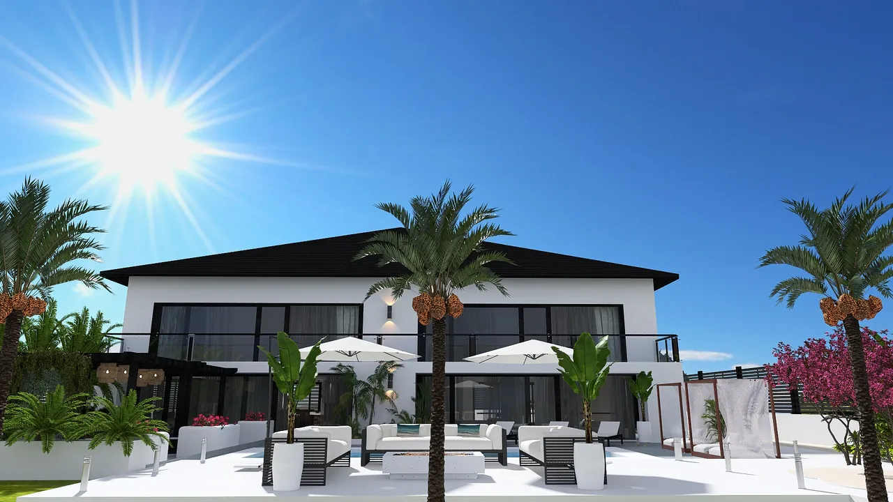 Casa en el mar 3d design renderings