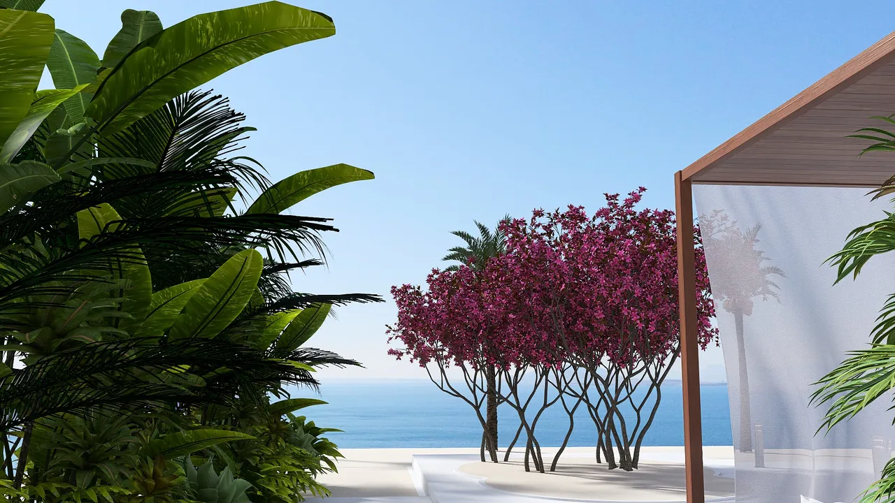 Casa en el mar 3d design renderings