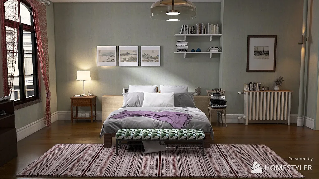 Carrie Bradshaw apartment (first season) 3d design renderings