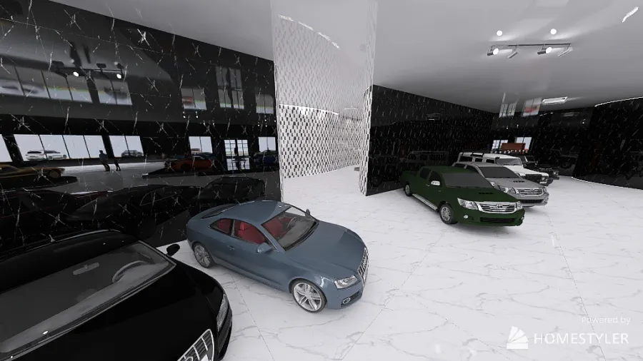 Custom Establishment - Car Dealership 3d design renderings