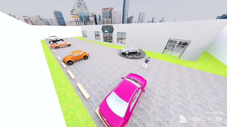Custom Establishment - Car Dealership 3d design renderings