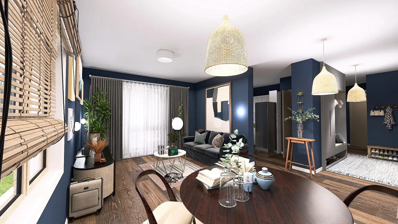 LivingDiningRoom 3d design renderings