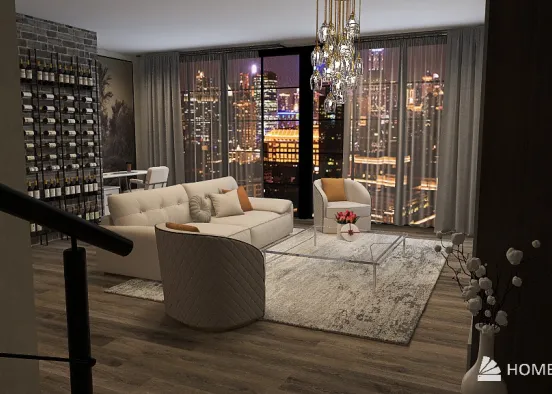 new york city apartment loft Design Rendering