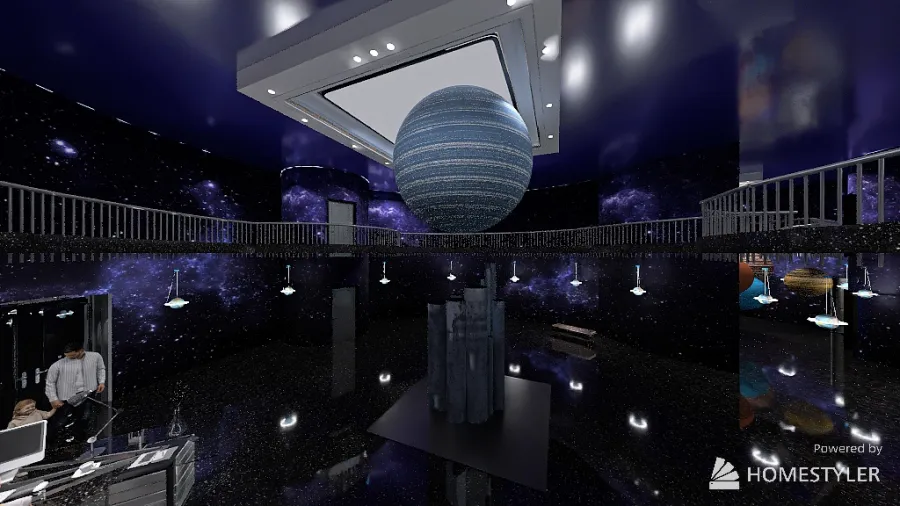 Cole's Final Project - Global Warming Art Gallery 3d design renderings