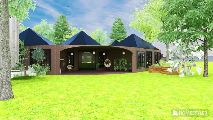 Hobbit Cottage 3d design renderings