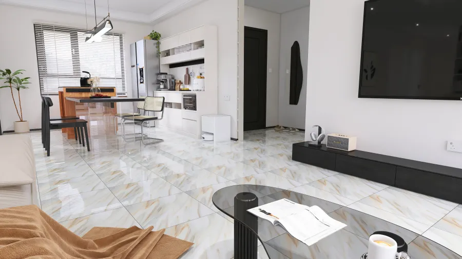 Black-White-Grey House 3d design renderings
