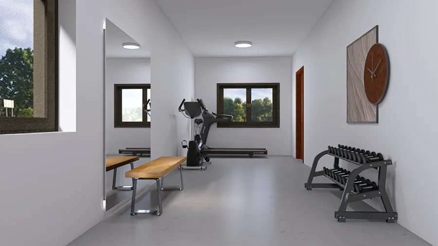 Home Gym. 3d design renderings